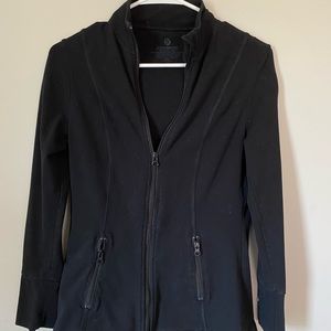 Soma black athletic zip up jacket size s